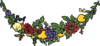 Flower And Fruit Festoon Clip Art